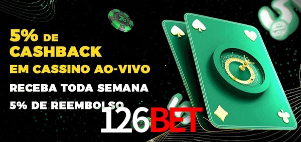 Promoções do cassino ao Vivo 126bet